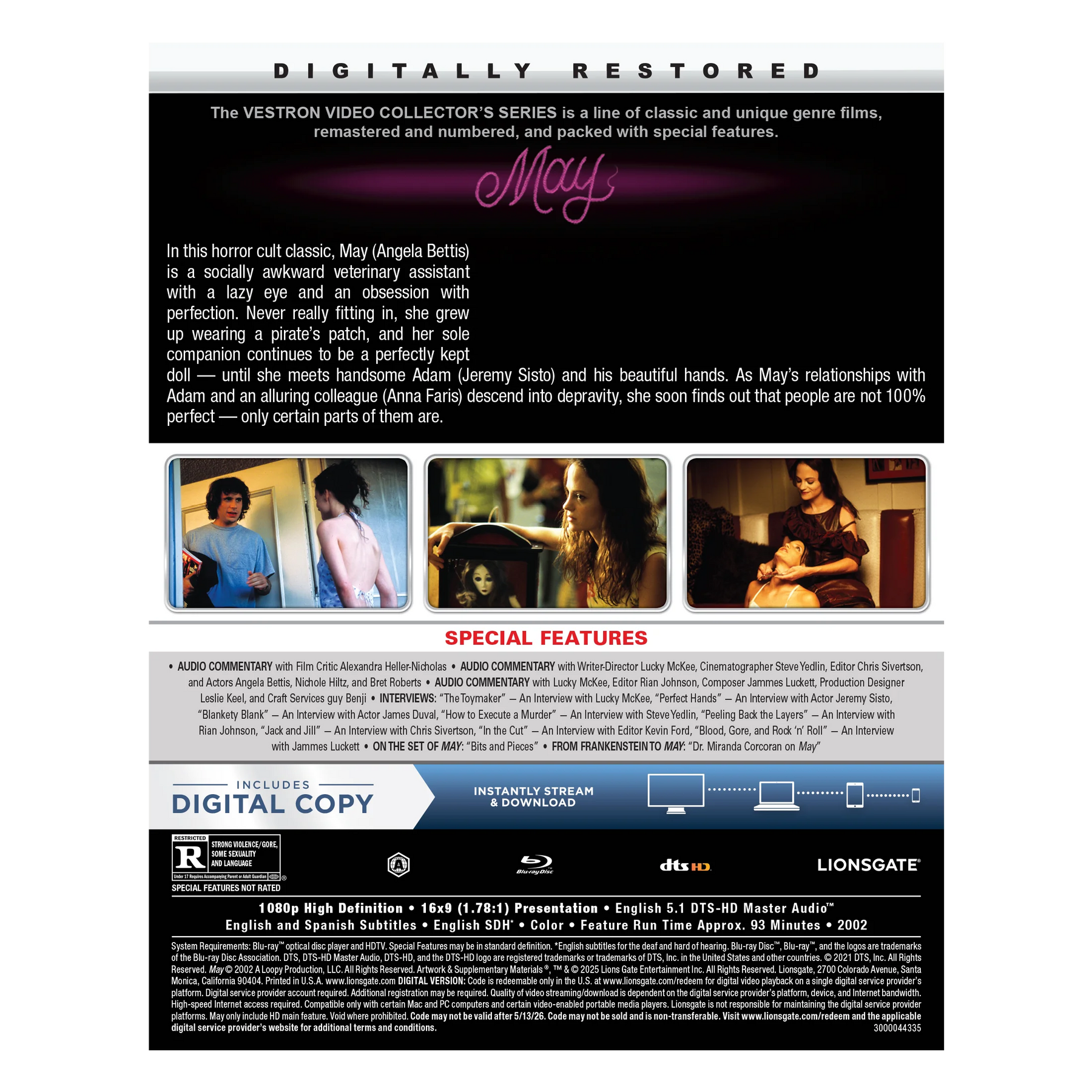 May VESTRON Collector's Series Blu-ray™ (#32)