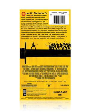 KILL BILL: THE WHOLE BLOODY AFFAIR VHS – BE KIND, REWIND EDITION