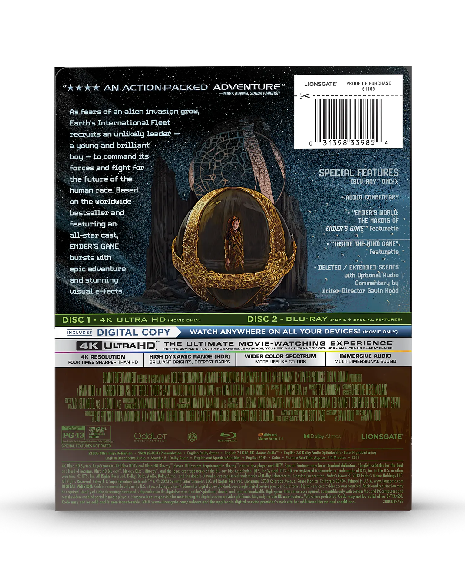 Ender's Game 4K Steelbook®