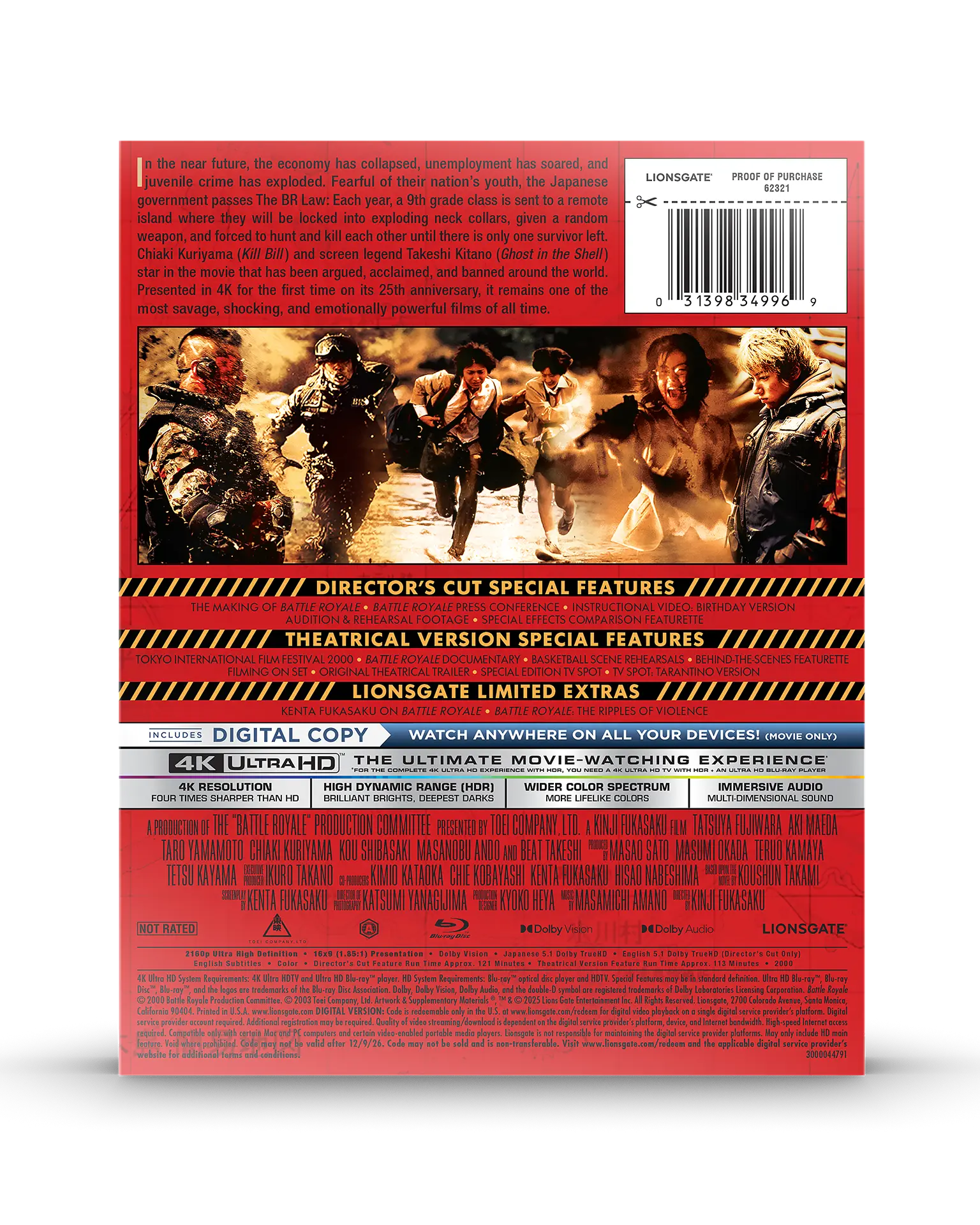 Battle Royale - 25th Anniversary Edition 4K SteelBook®