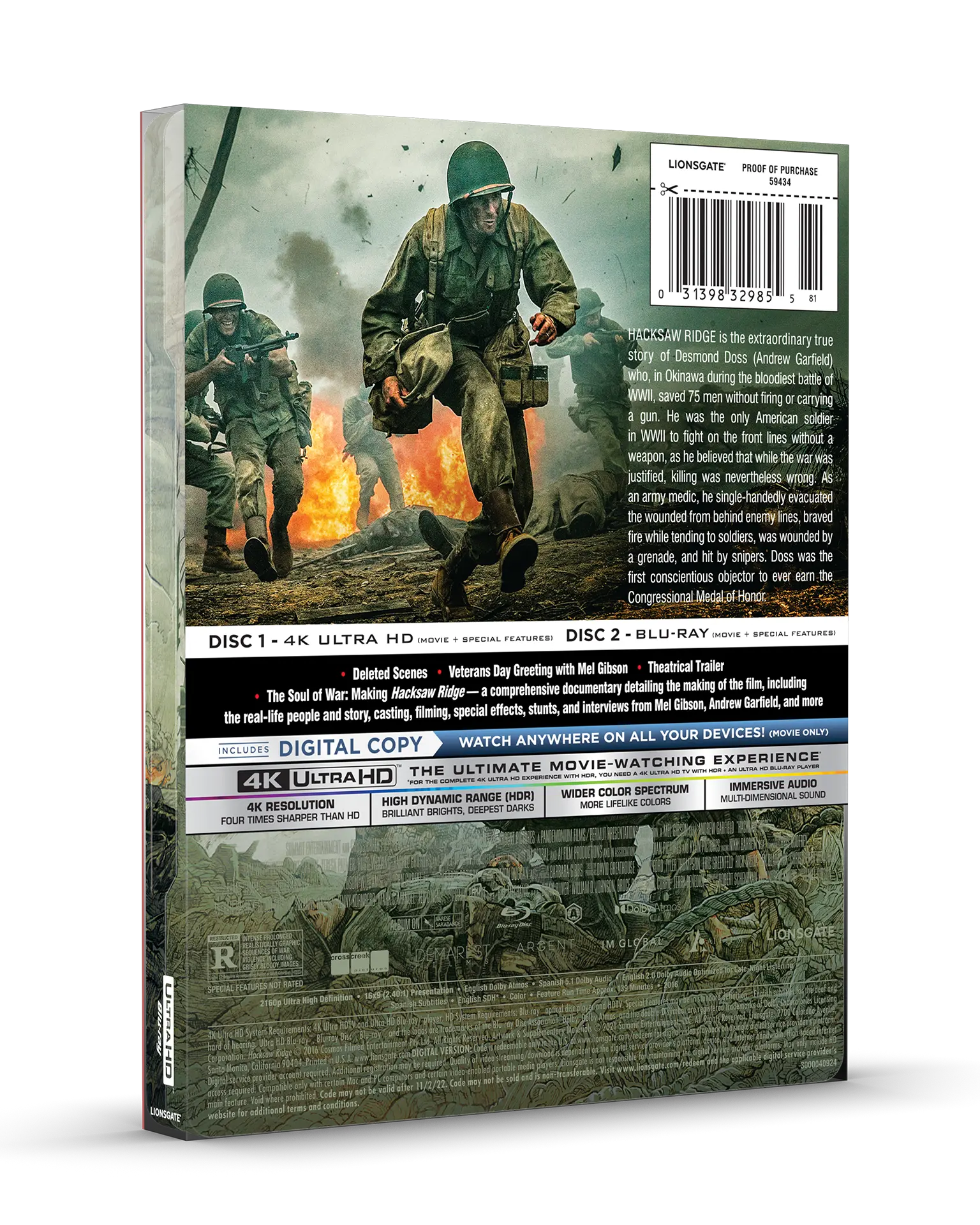 Hacksaw Ridge 4K Steelbook®