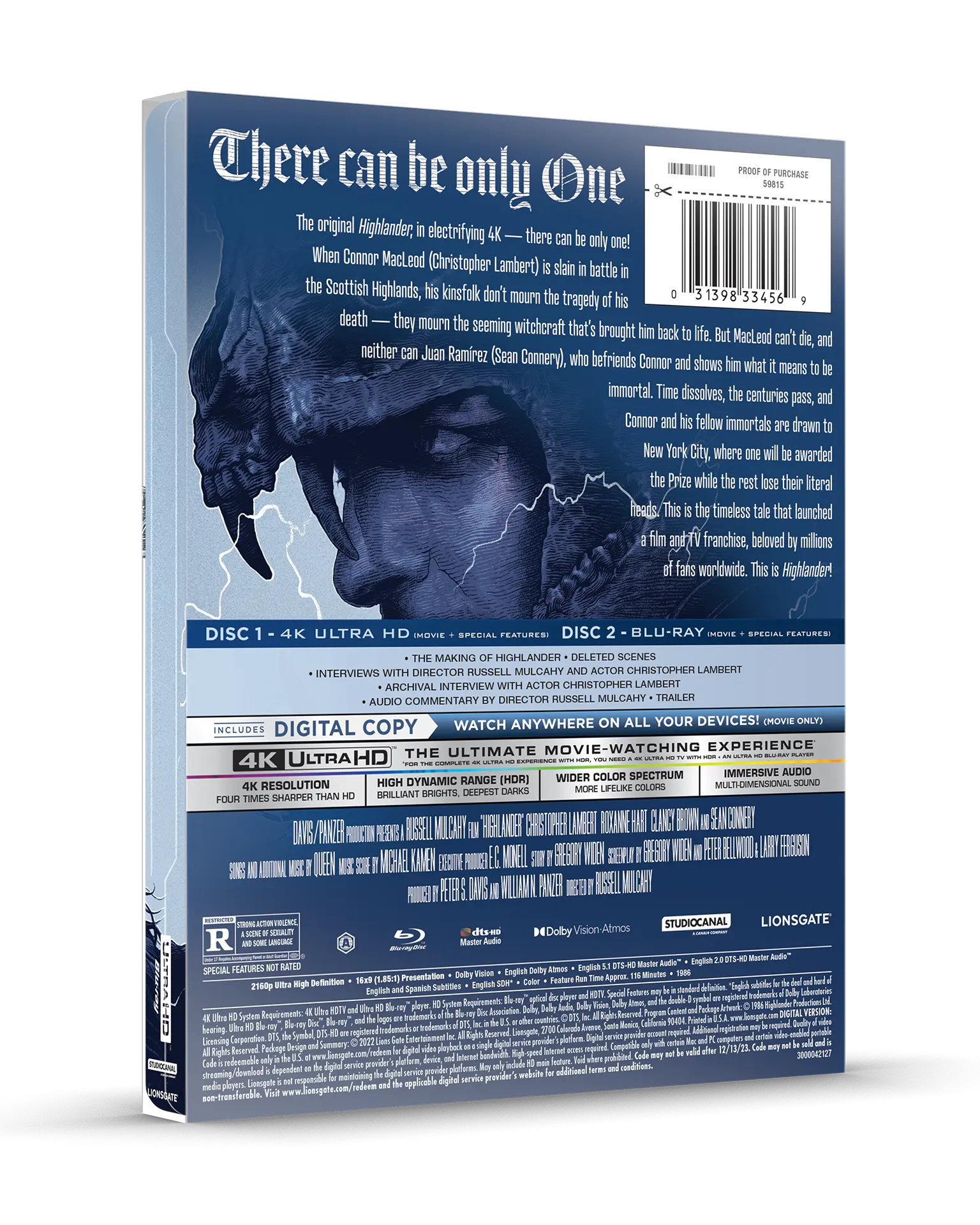 Highlander: 30th Anniversary 4K Steelbook®