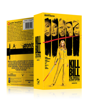 KILL BILL: THE WHOLE BLOODY AFFAIR VHS – BE KIND, REWIND EDITION