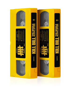 KILL BILL: THE WHOLE BLOODY AFFAIR VHS – BE KIND, REWIND EDITION