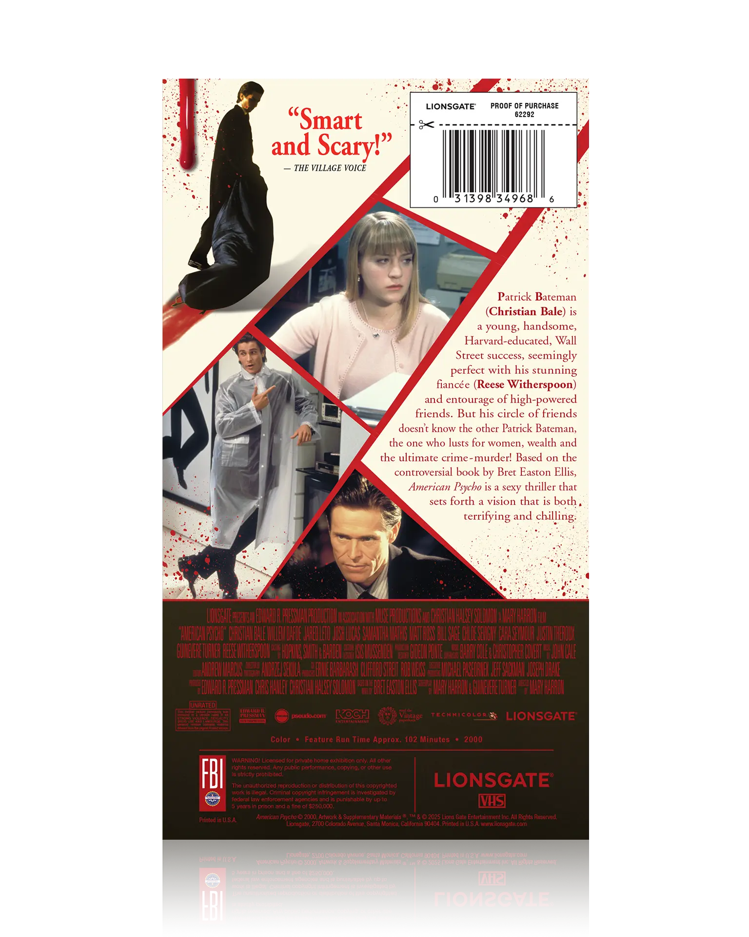 American Psycho VHS – BE KIND, REWIND EDITION