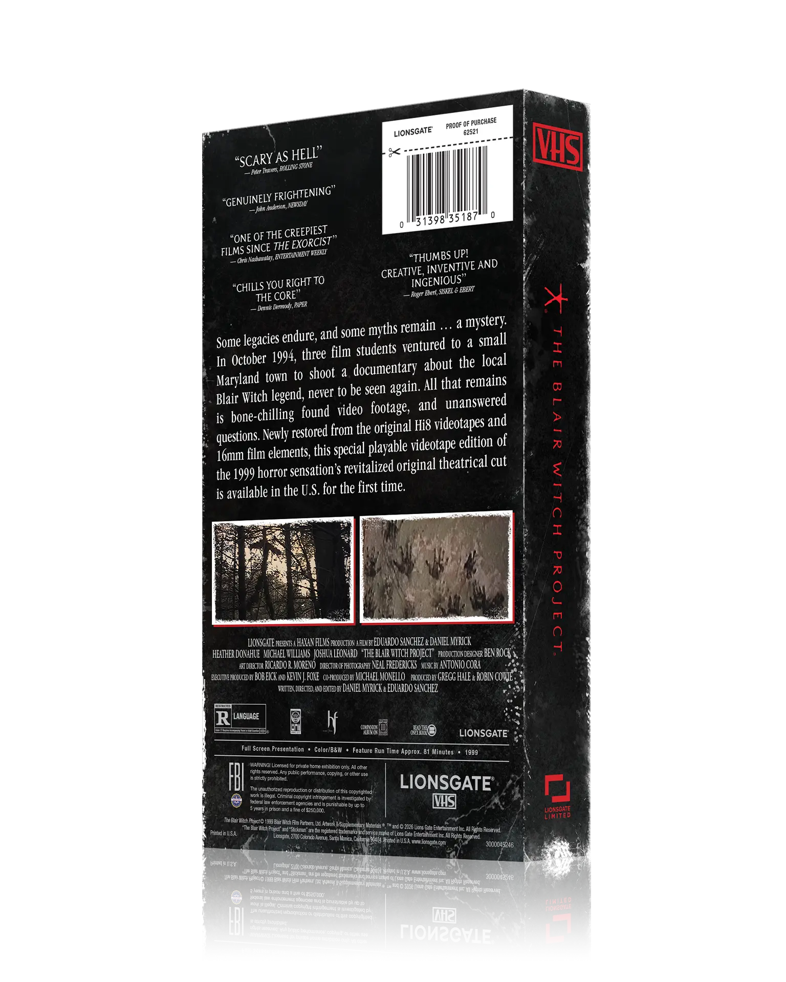 The Blair Witch Project VHS – BE KIND, REWIND EDITION
