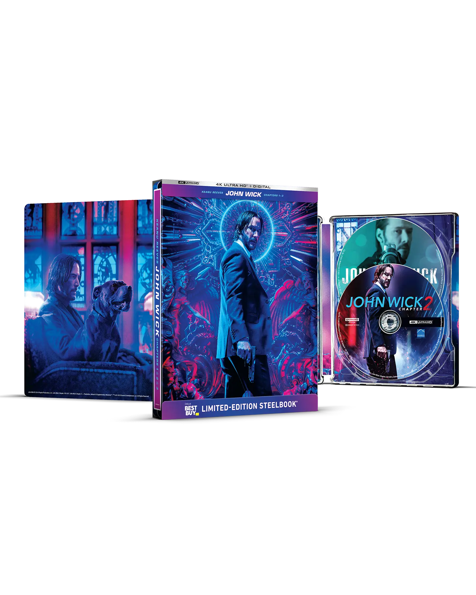 John Wick: Chapters 1–3 - 4K Steelbook®