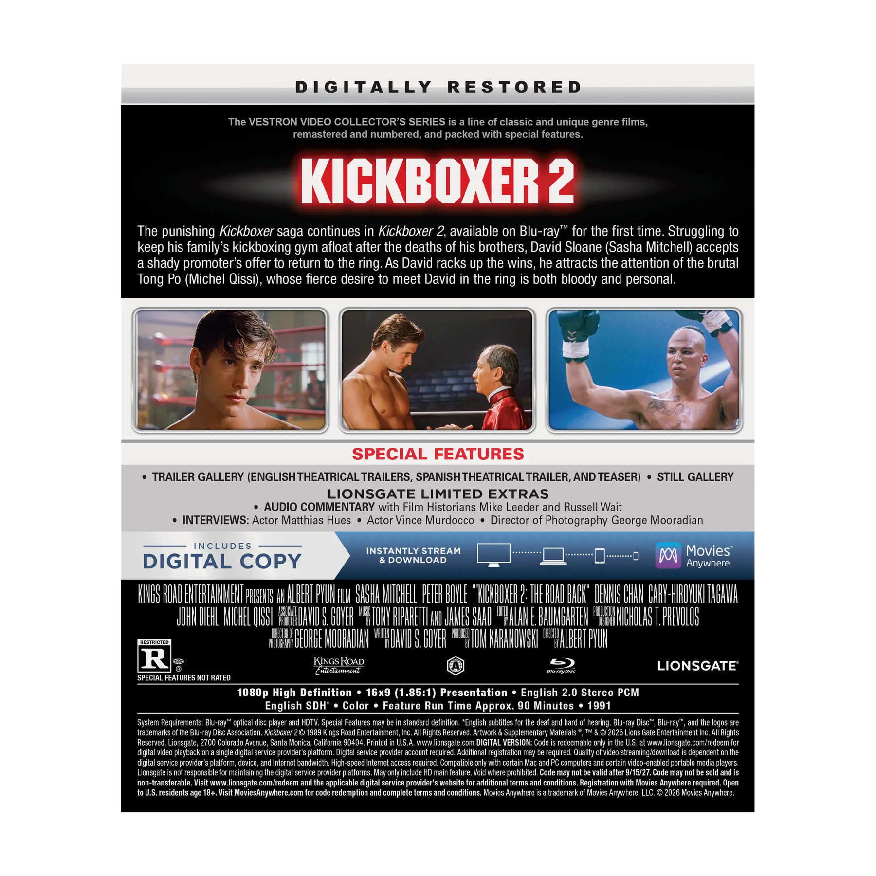 Kickboxer 2 – VESTRON Collector’s Series Blu-ray™ (#41)