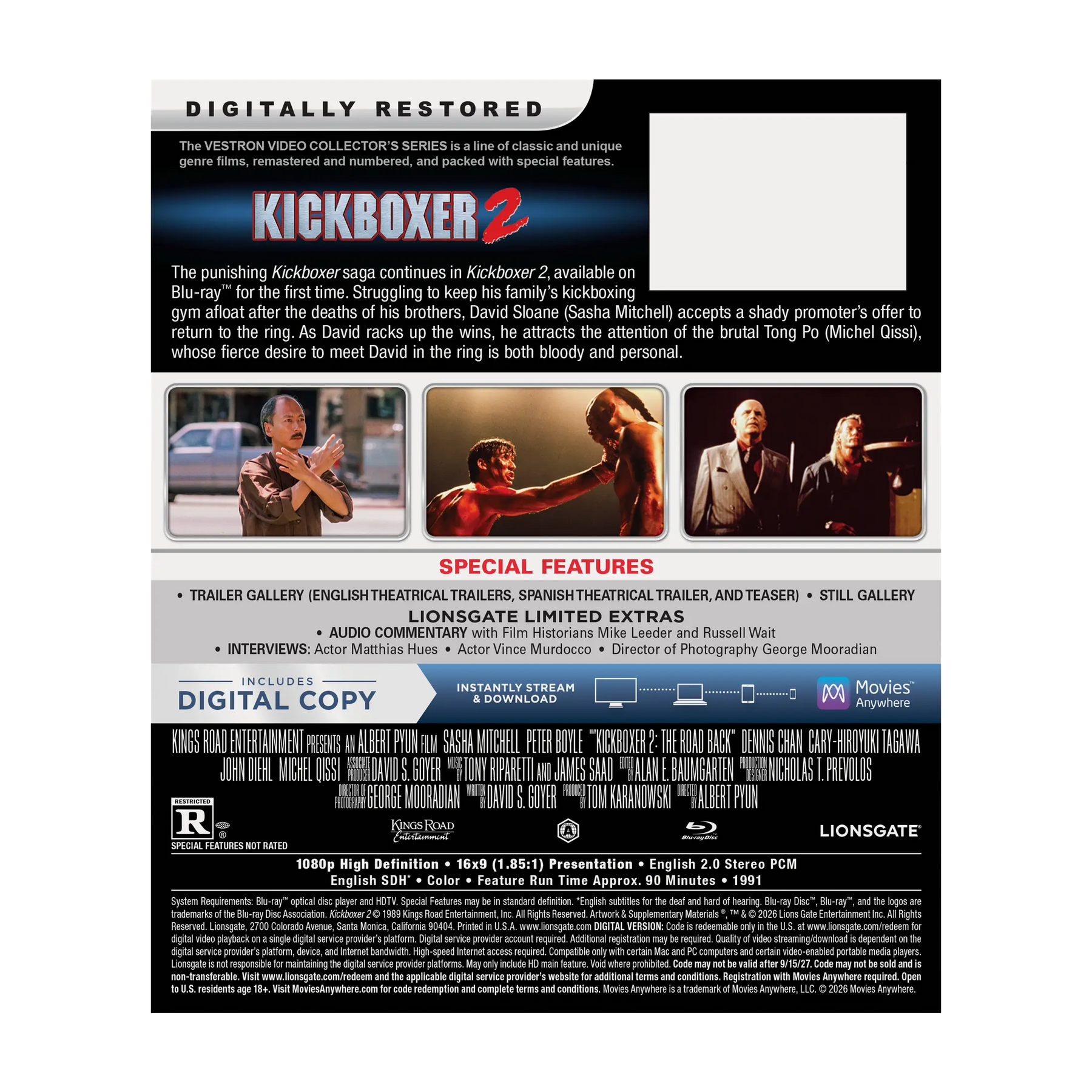 Kickboxer 2 – VESTRON Collector’s Series Blu-ray™ (#41)