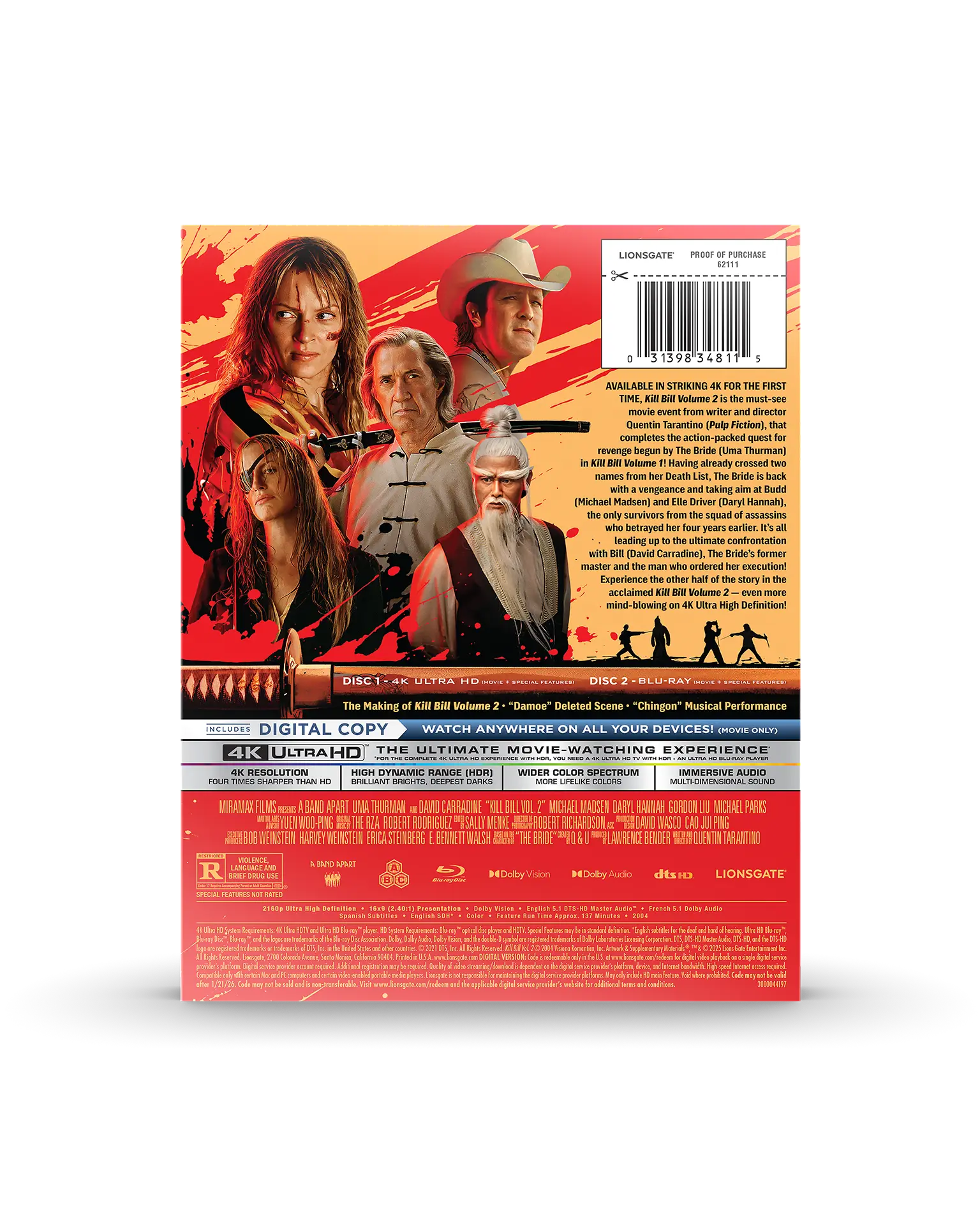 Kill Bill Vol. 2 4K SteelBook®