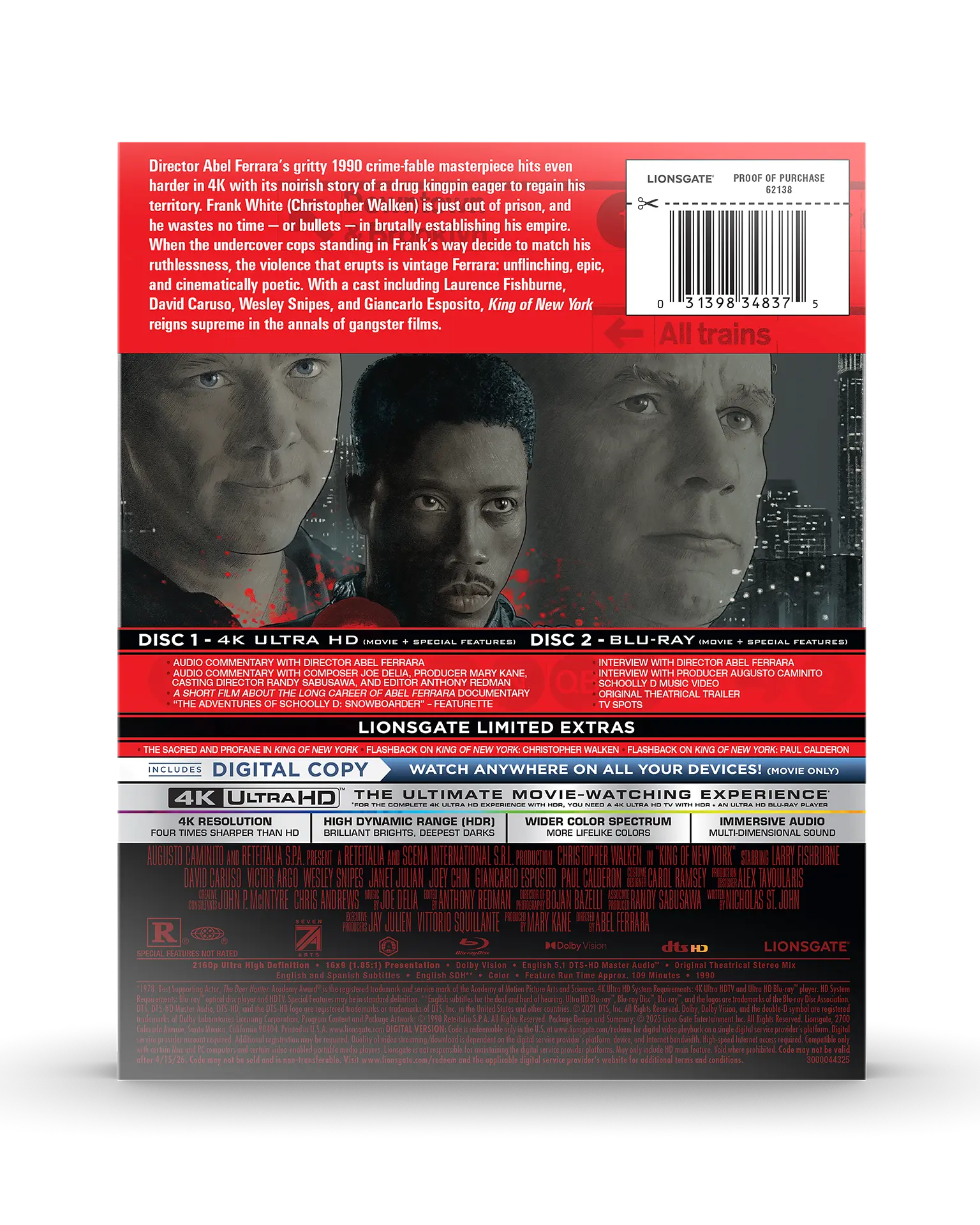 エンタメ・プライス>キング・オブ・ニューヨーク DVD（King of