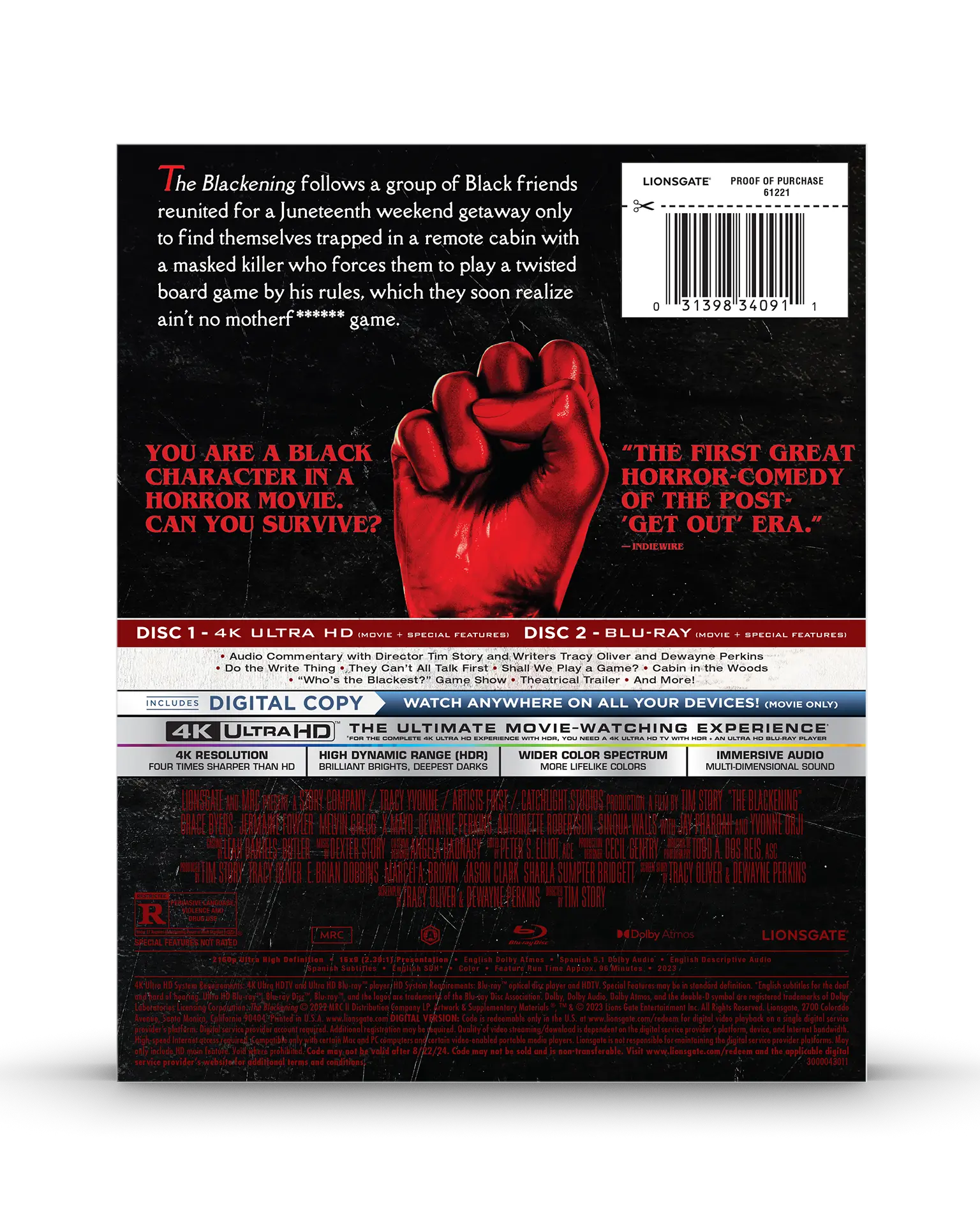The Blackening 4K SteelBook®