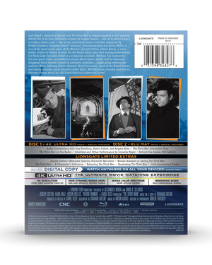 The Third Man 75th Anniversary Collectors Edition 4K SteelBook®