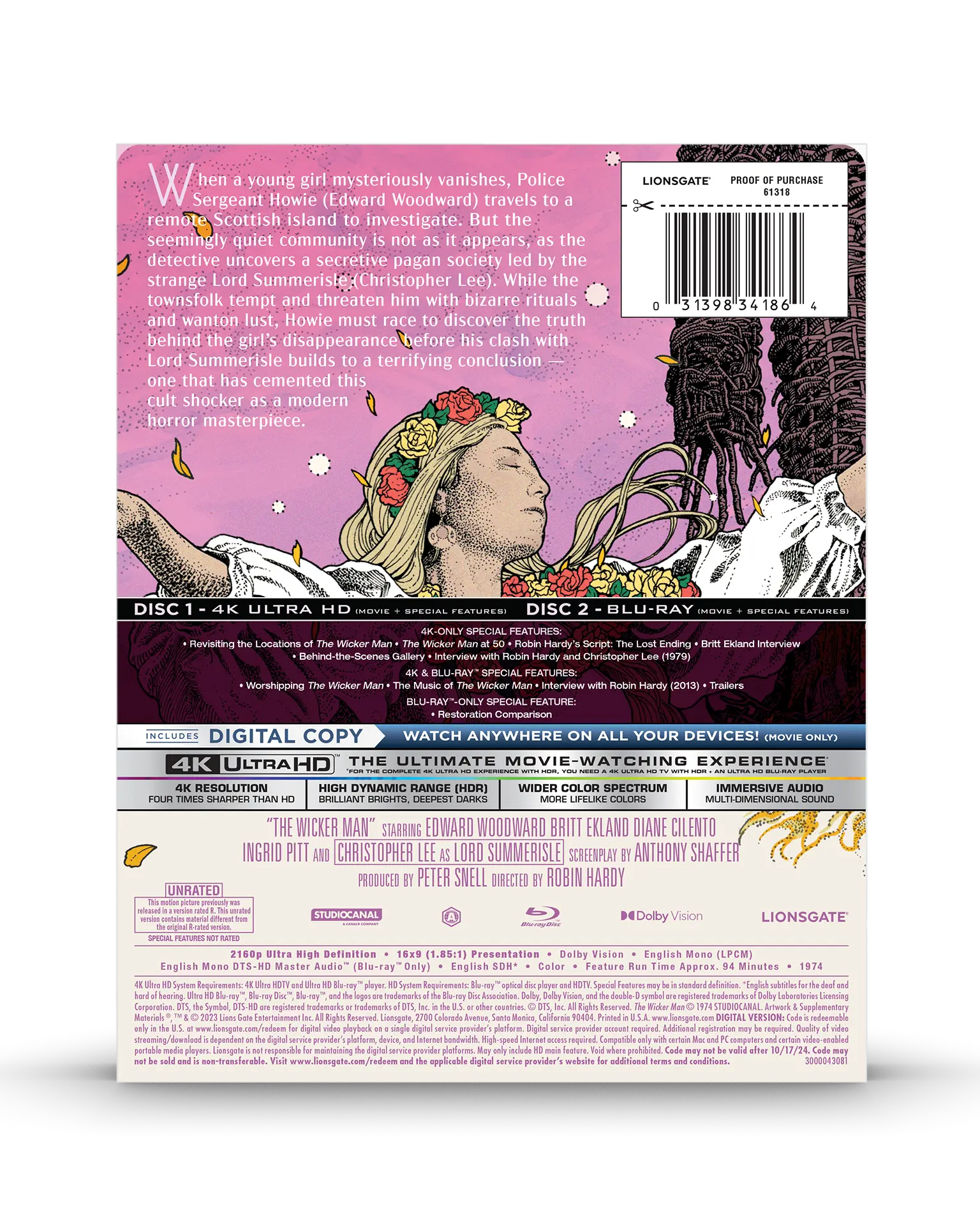 The Wicker Man 4K SteelBook®